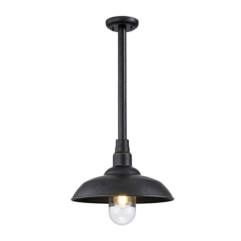 Foundry Large Outdoor Rod Pendant Antique Bronze - LOI1001774