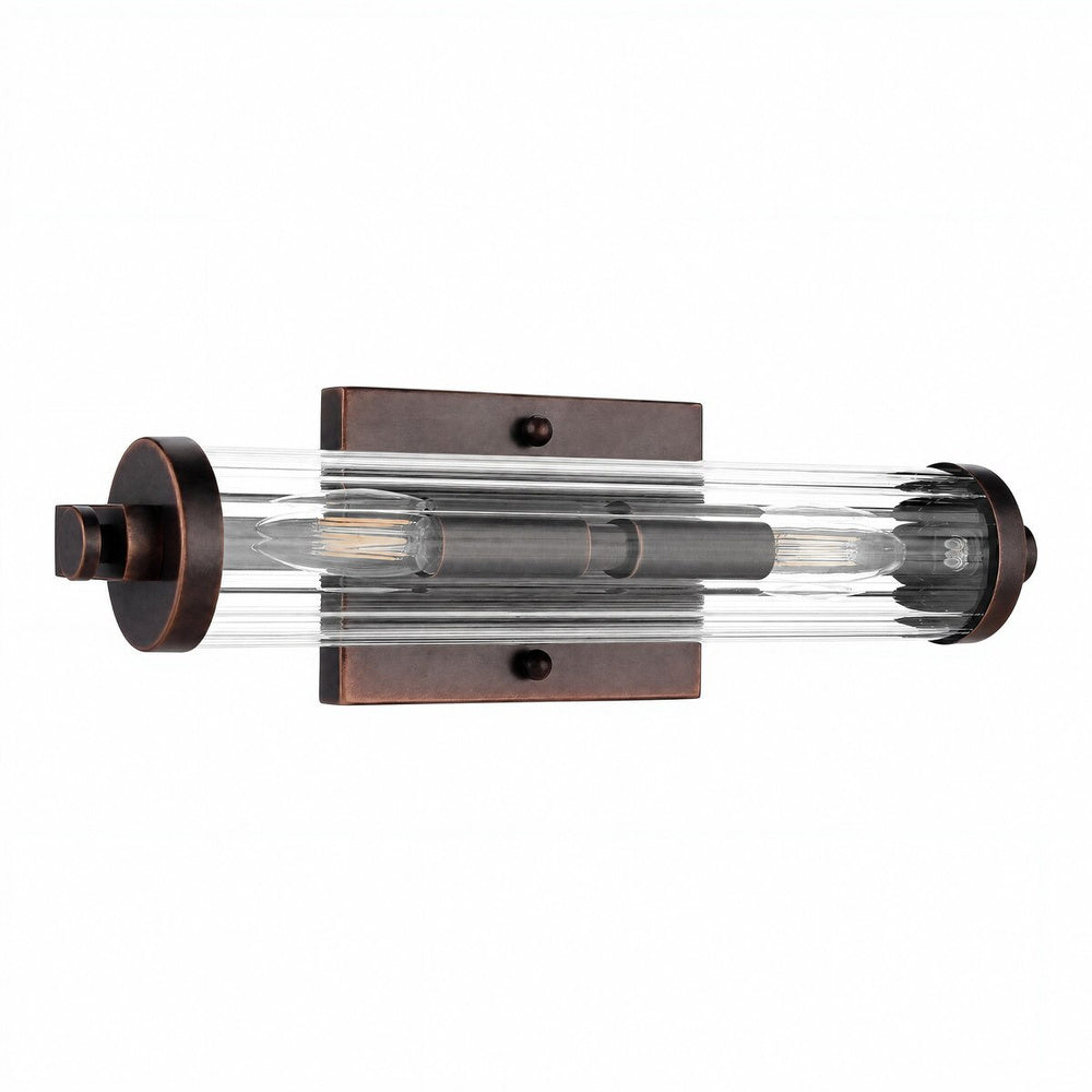 Rockford 2 Light Wall Light Antique Brass - LOI1001776