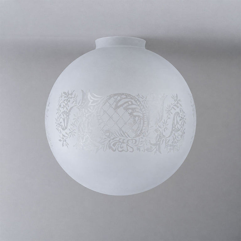 Sheffield 12" Glass Shade 4 1/4" Fitter Frost Etch - LOI3090055