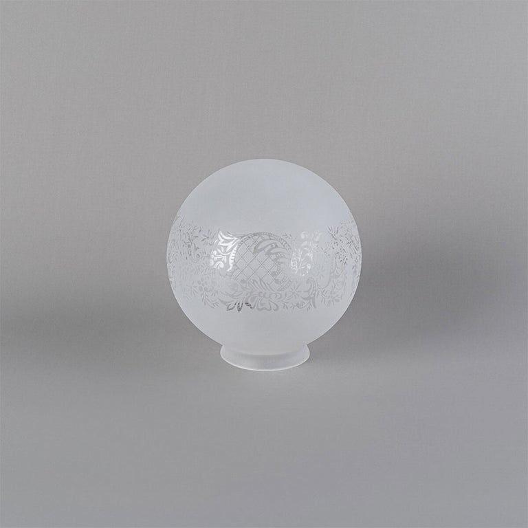 Sheffield 8" Glass Shade 4 1/4" Fitter Frost Etch - LOI3090057