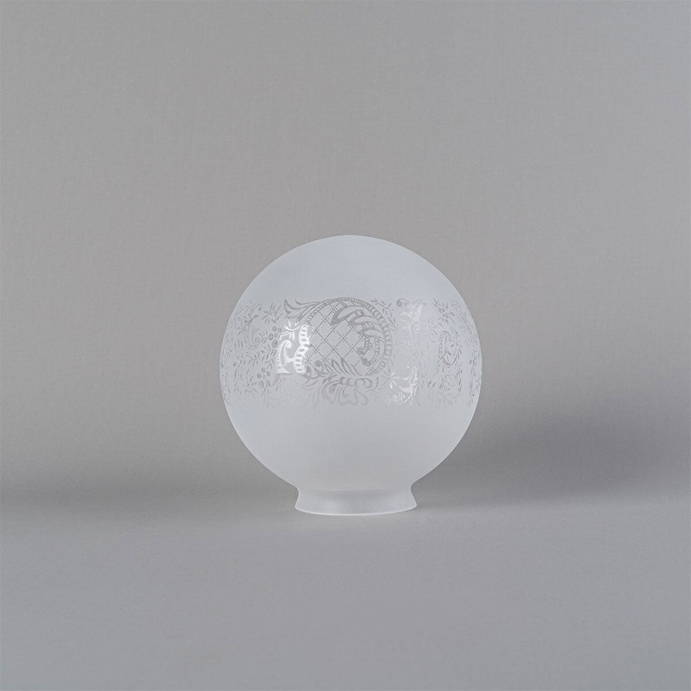 Sheffield 8" Glass Shade 4 1/4" Fitter Frost Etch - LOI3090057