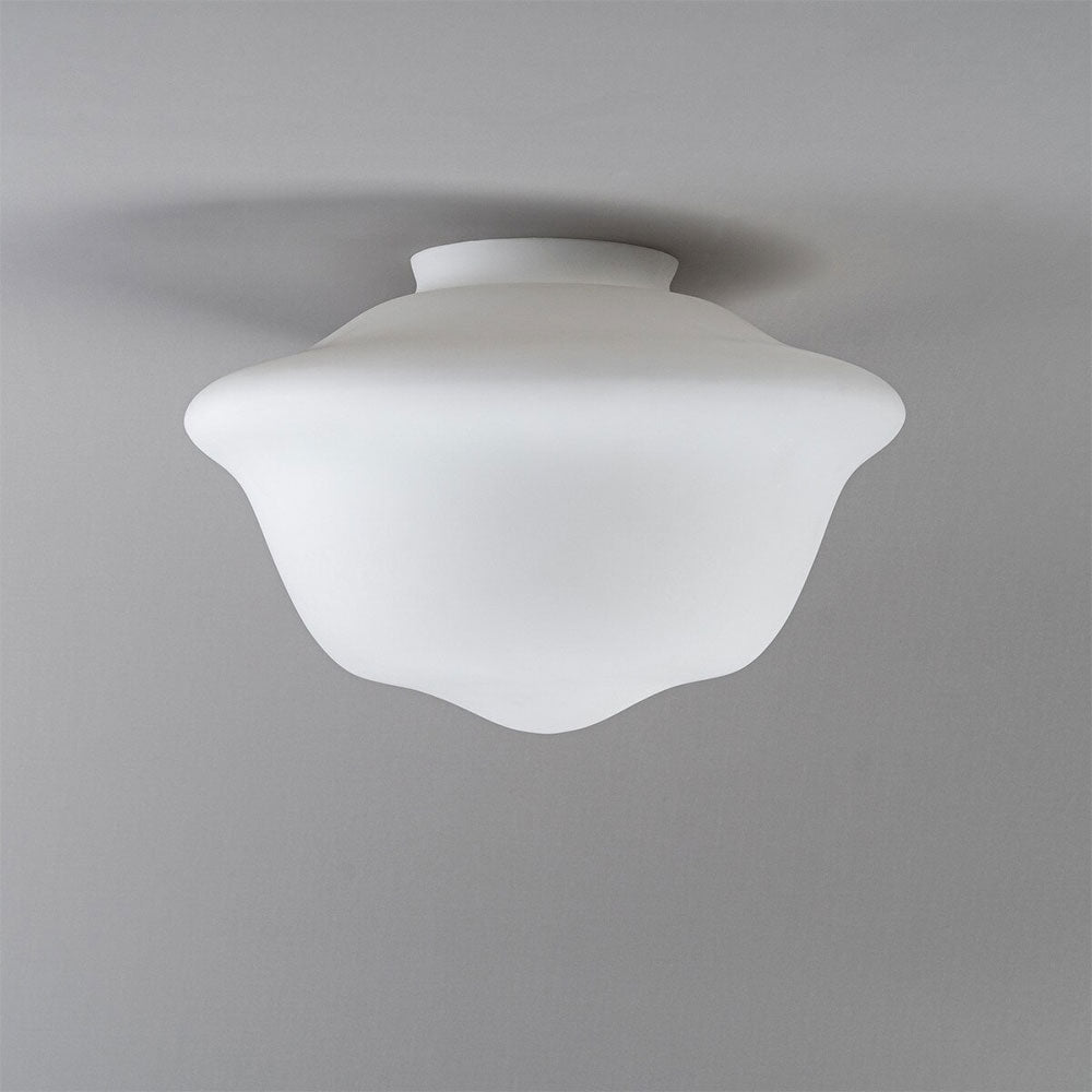 Victorian 16" Schoolhouse Shade 6 1/4" Fitter Opal Matte - LOI3090068
