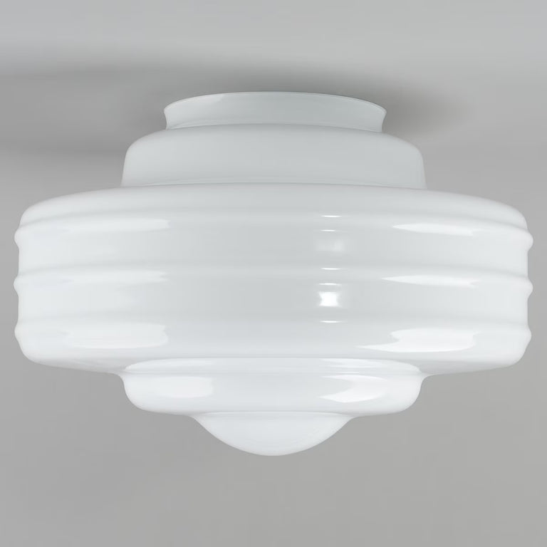 Detroit Large Glass 6 1/4" Fitter Opal Gloss - LOI3090136
