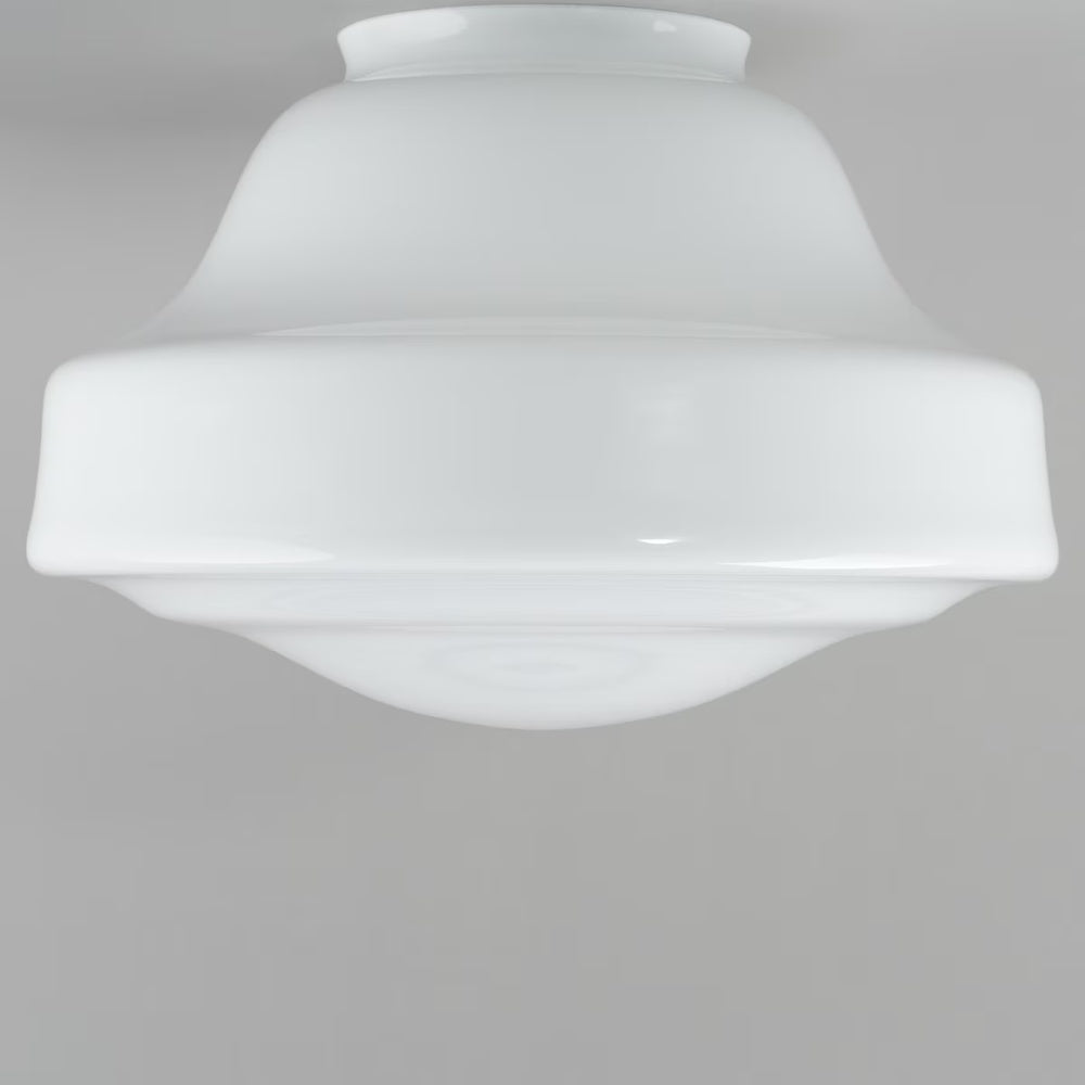 Lincoln Schoolhouse Shade 6 1/4" Fitter Opal Gloss - LOI3090142