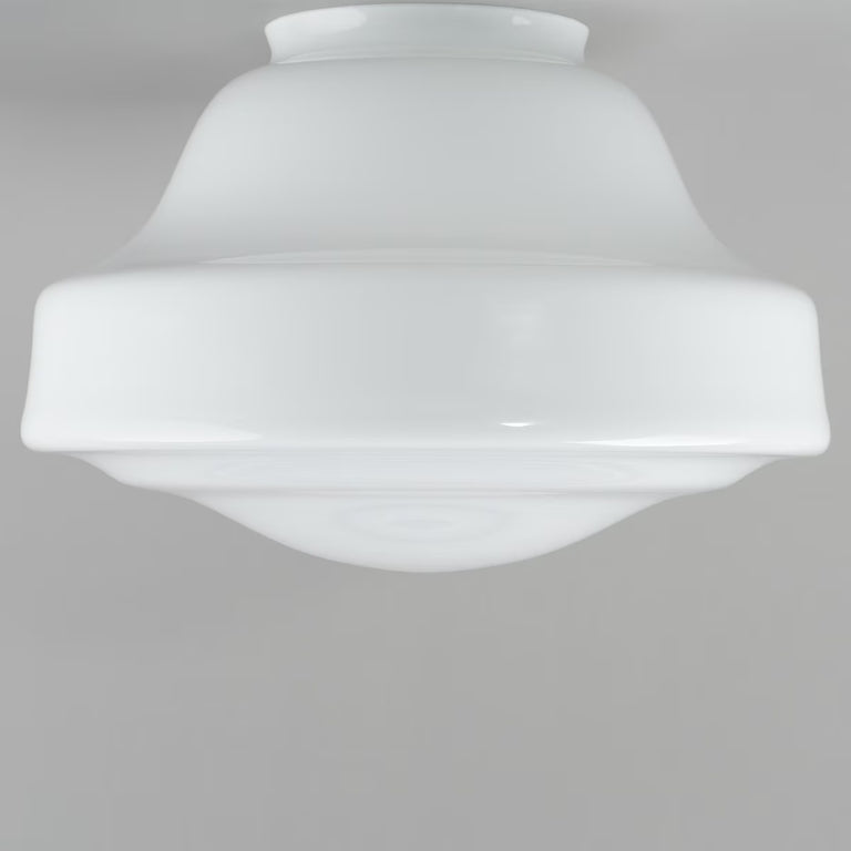 Lincoln Schoolhouse Shade 6 1/4" Fitter Opal Gloss - LOI3090142
