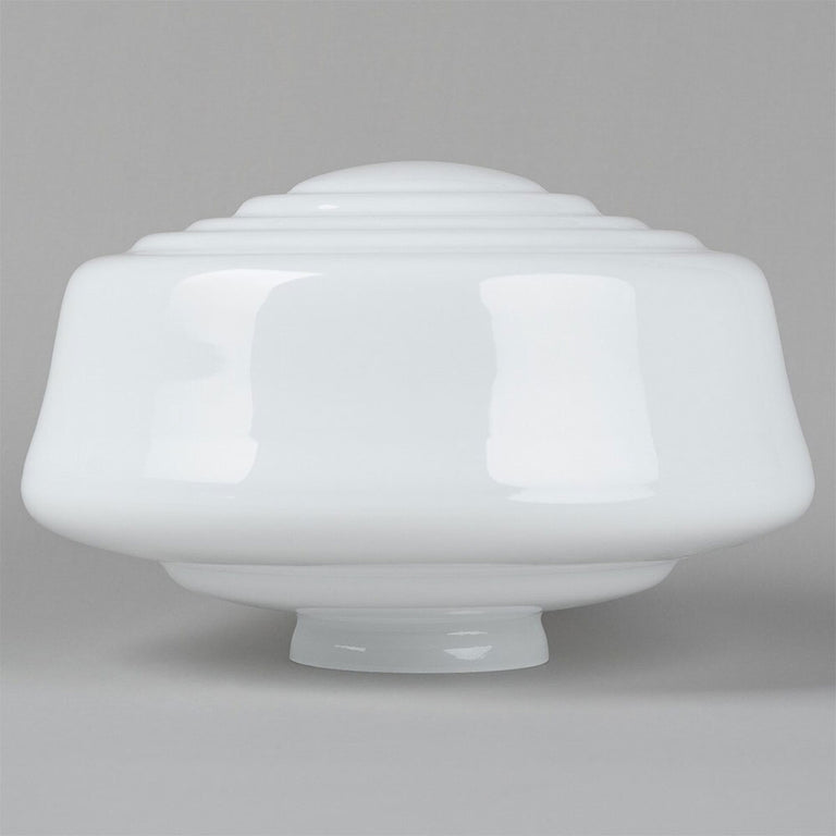 Moulins Glass Shade 4 1/4" Fitter Opal Gloss - LOI3090143