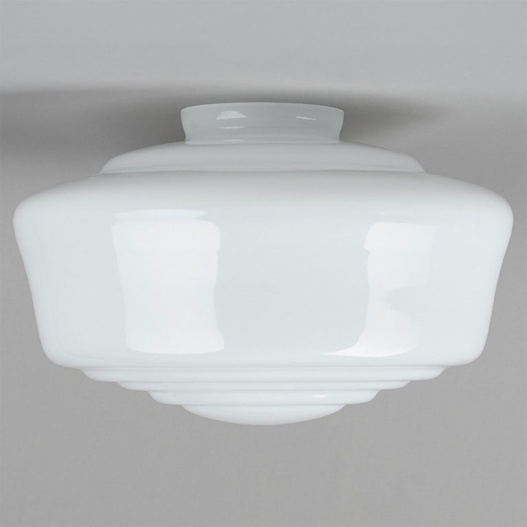 Moulins Glass Shade 4 1/4" Fitter Opal Gloss - LOI3090143