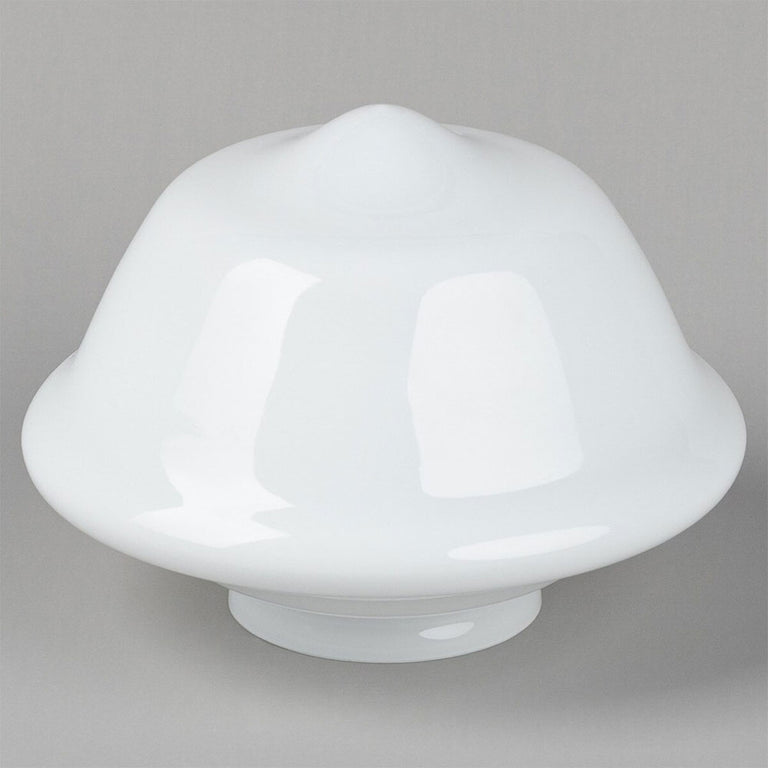 Victorian 9" Schoolhouse Shade 4 1/4" Fitter Opal Gloss - LOI3090169
