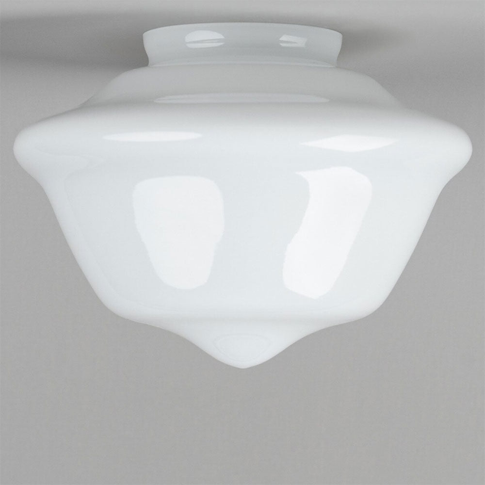 Victorian 9" Schoolhouse Shade 4 1/4" Fitter Opal Gloss - LOI3090169