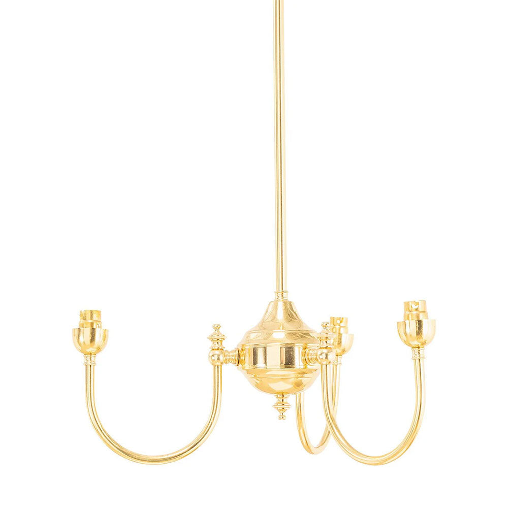 Luke 3 Light Pendant Polished Brass Frame Only - LOI3090290