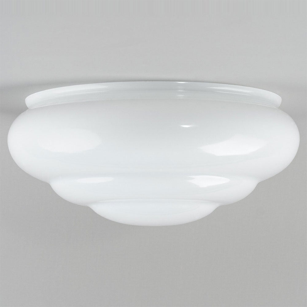 Art Nouveau 14" Glass Shade Opal Gloss - LOI3090319