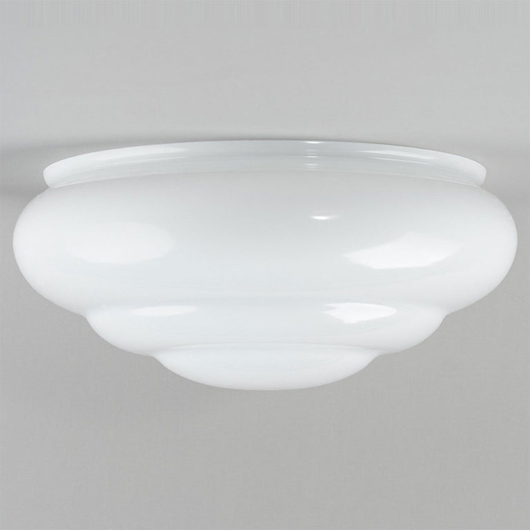 Art Nouveau 14" Glass Shade Opal Gloss - LOI3090319