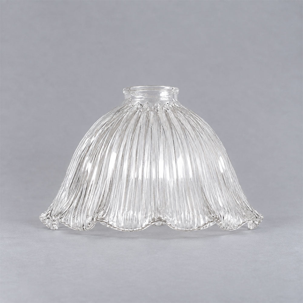 8044 Hallophane 9" Glass Shade 2 1/4" Fitter Clear - LOI3090327