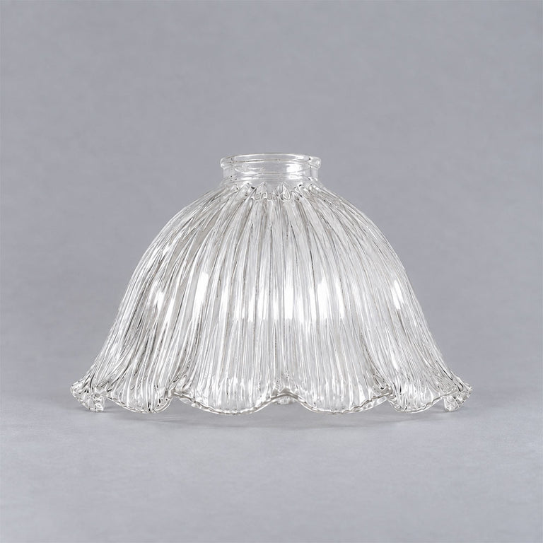 8044 Hallophane 9" Glass Shade 2 1/4" Fitter Clear - LOI3090327