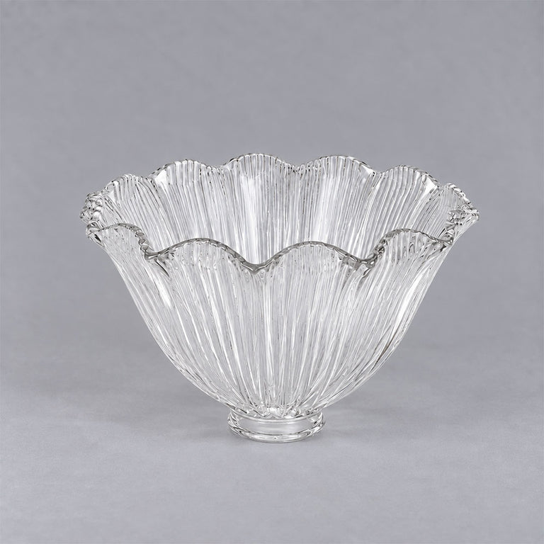 8044 Hallophane 9" Glass Shade 2 1/4" Fitter Clear - LOI3090327