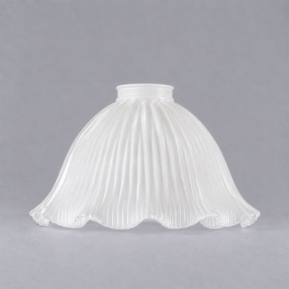 8044 Hallophane 9" Glass Shade 2 1/4" Fitter Frost - LOI3090328