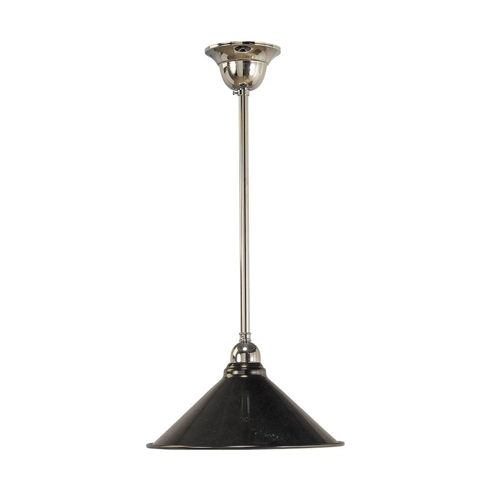 Edwardian 250MM Black On Rod Set 1/2" Chrome - LOI3090364A