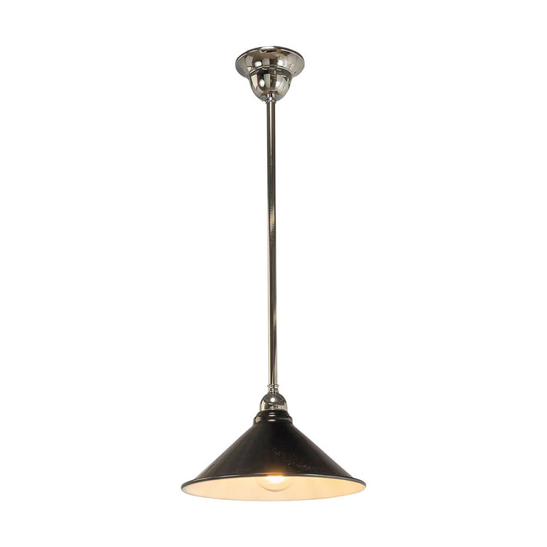 Edwardian 250MM Black On Rod Set 1/2" Chrome - LOI3090364A