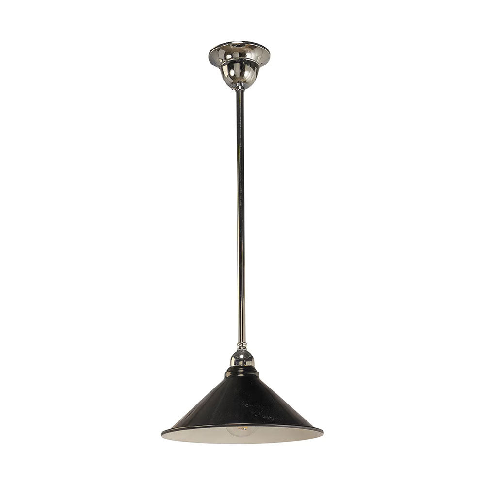 Edwardian 250MM Black On Rod Set 1/2" Chrome - LOI3090364A