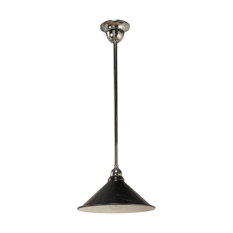 Edwardian 250MM Black On Rod Set 1/2" Chrome - LOI3090364A