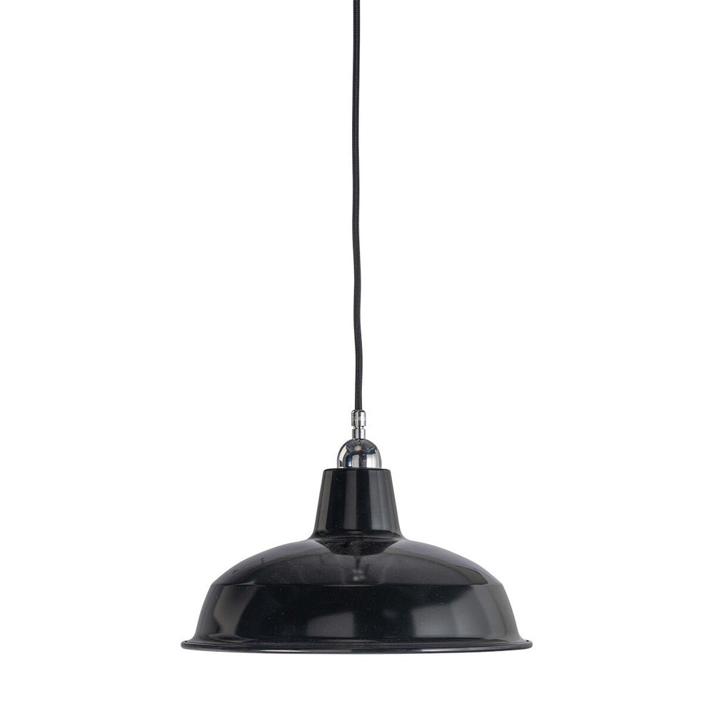 Warehouse 300MM Black On Cloth Cord Chrome - LOI3090382A