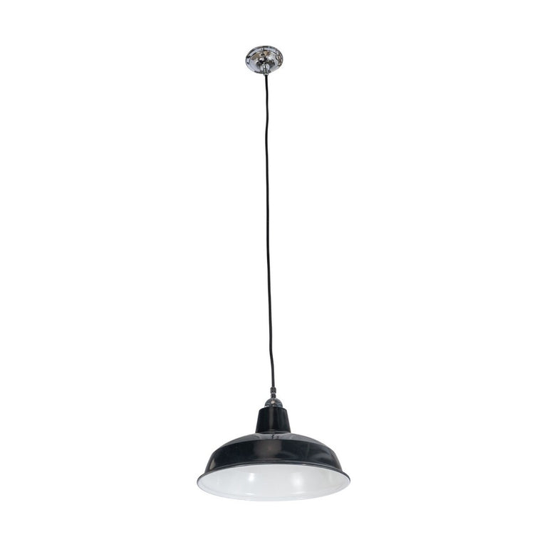Warehouse 300MM Black On Cloth Cord Chrome - LOI3090382A