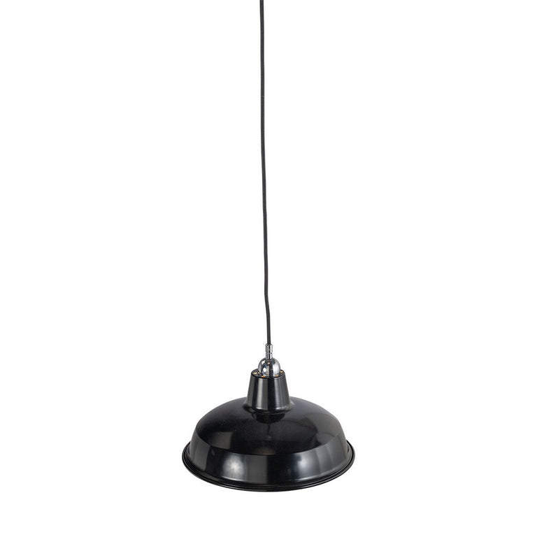 Warehouse 300MM Black On Cloth Cord Chrome - LOI3090382A