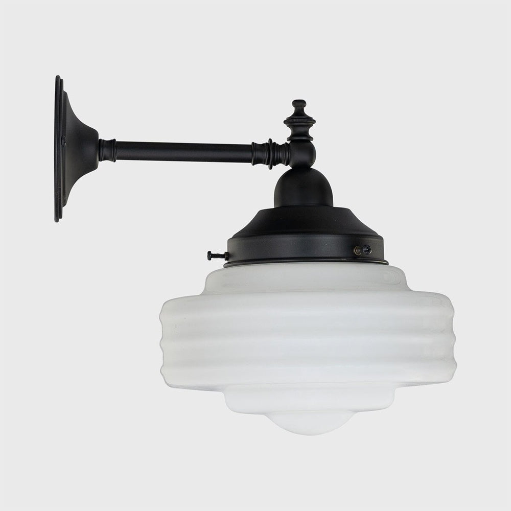 Bentleigh Wall Bracket Patina With Detroit Small Gloss Shade - LOI3090416A