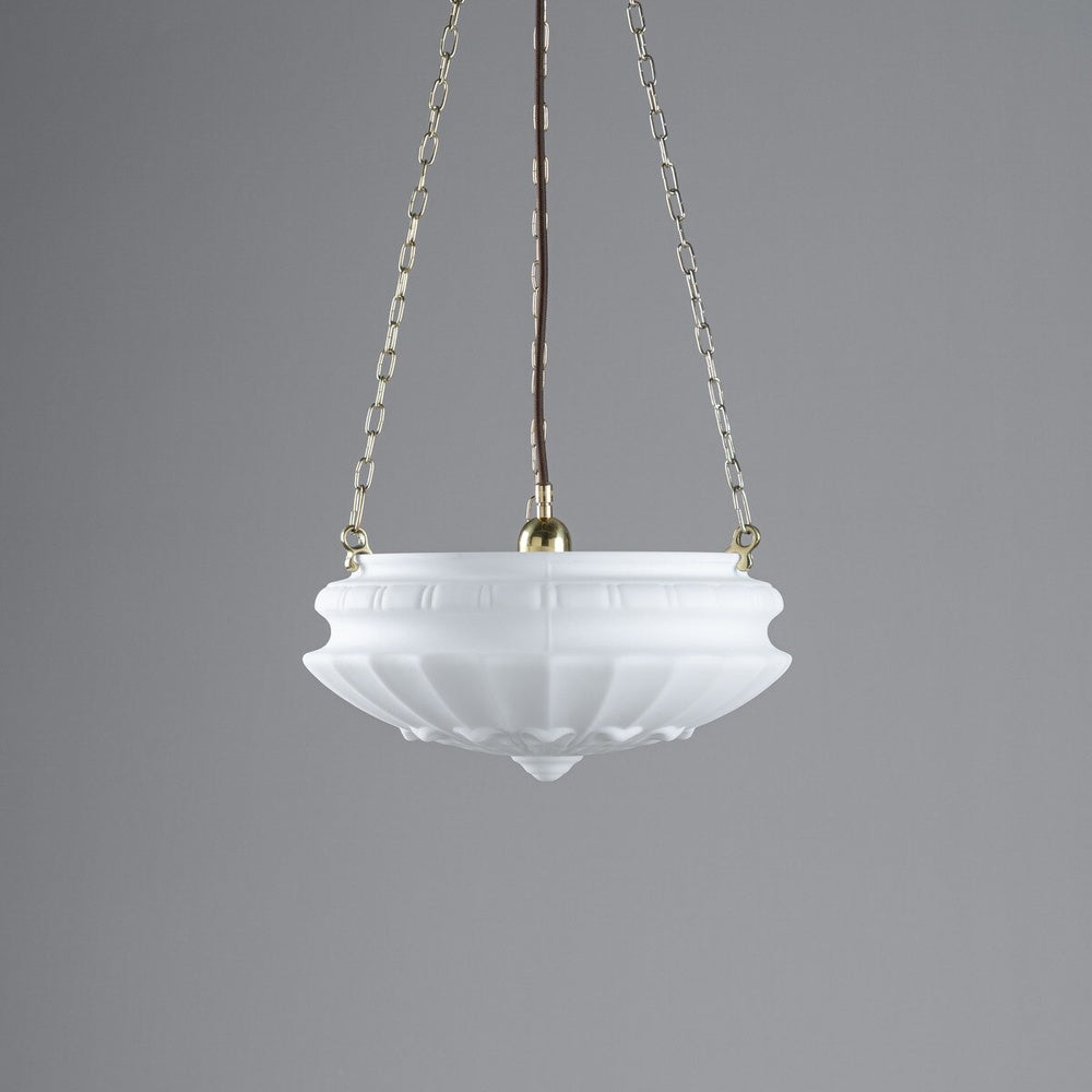 Chelsea 14" Shade On 3 Chain Suspension Polished Brass - LOI3090418A