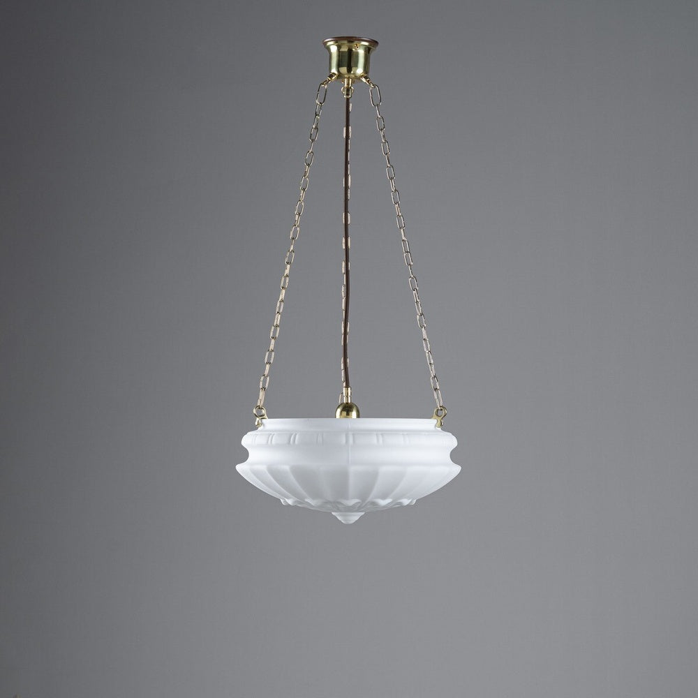 Chelsea 14" Shade On 3 Chain Suspension Polished Brass - LOI3090418A