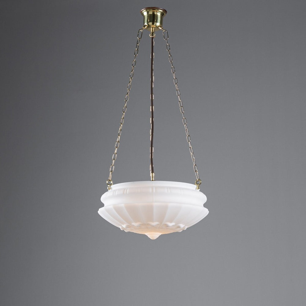 Chelsea 14" Shade On 3 Chain Suspension Polished Brass - LOI3090418A