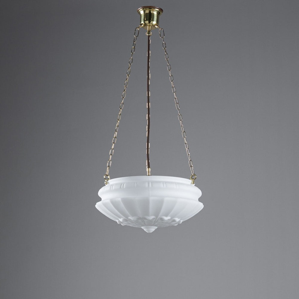 Chelsea 14" Shade On 3 Chain Suspension Polished Brass - LOI3090418A