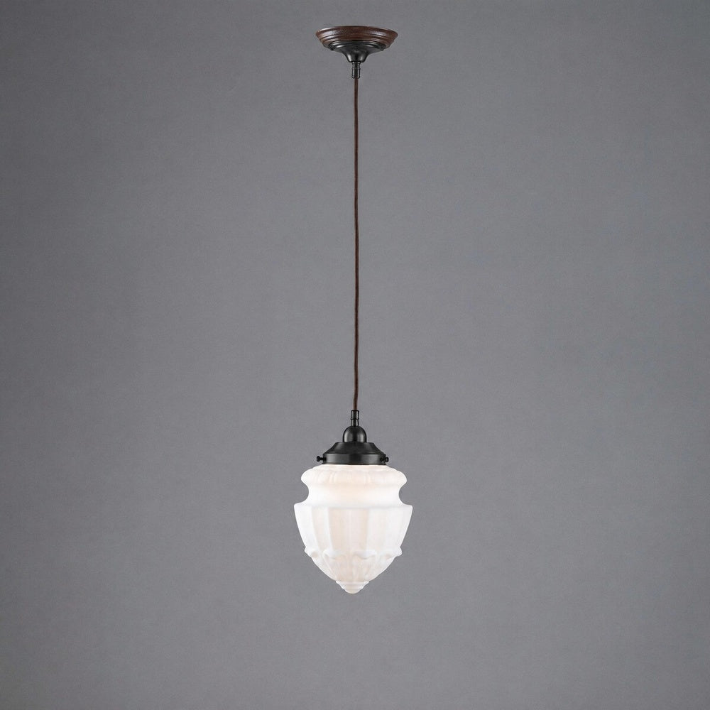 Chelsea 8" Shade Cloth Cord Suspension Patina - LOI3090437A