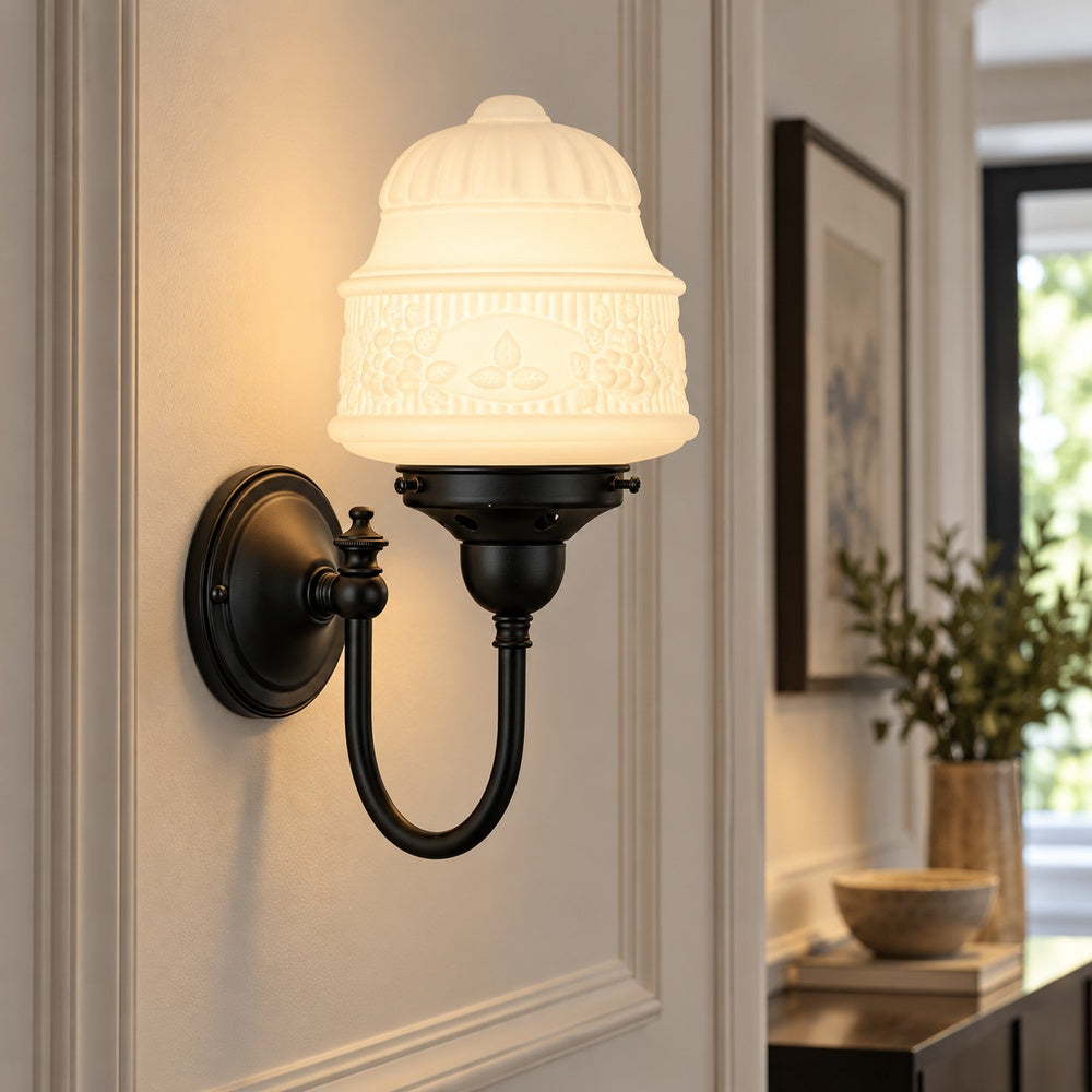 Senator 6" Shade On Loxton Wall Bracket Patina- LOI3090440A