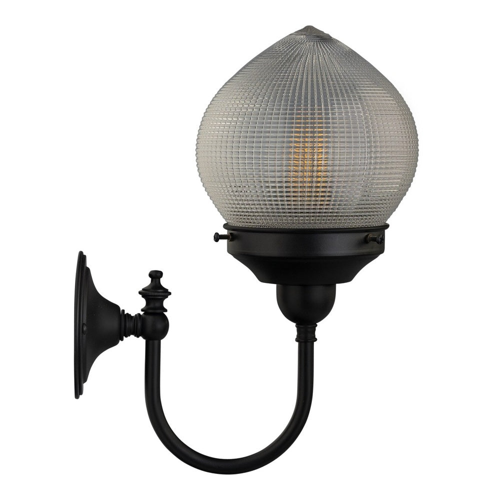 Teardrop Hallophane 6" On Loxton Wall Bracket Patina - LOI3090446A
