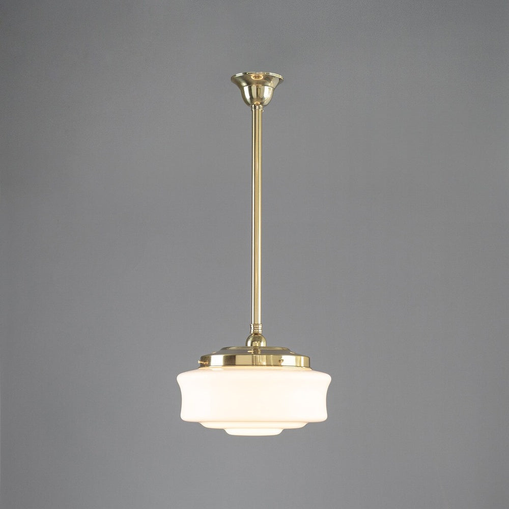 Elwood 12" Opal Gloss On 3/4" X 1/2M Rod Set Polished Brass - LOI3090476A