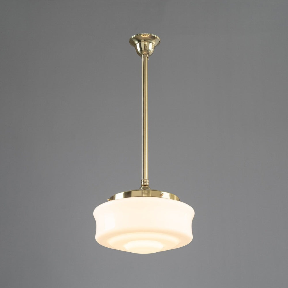 Elwood 12" Opal Gloss On 3/4" X 1/2M Rod Set Polished Brass - LOI3090476A
