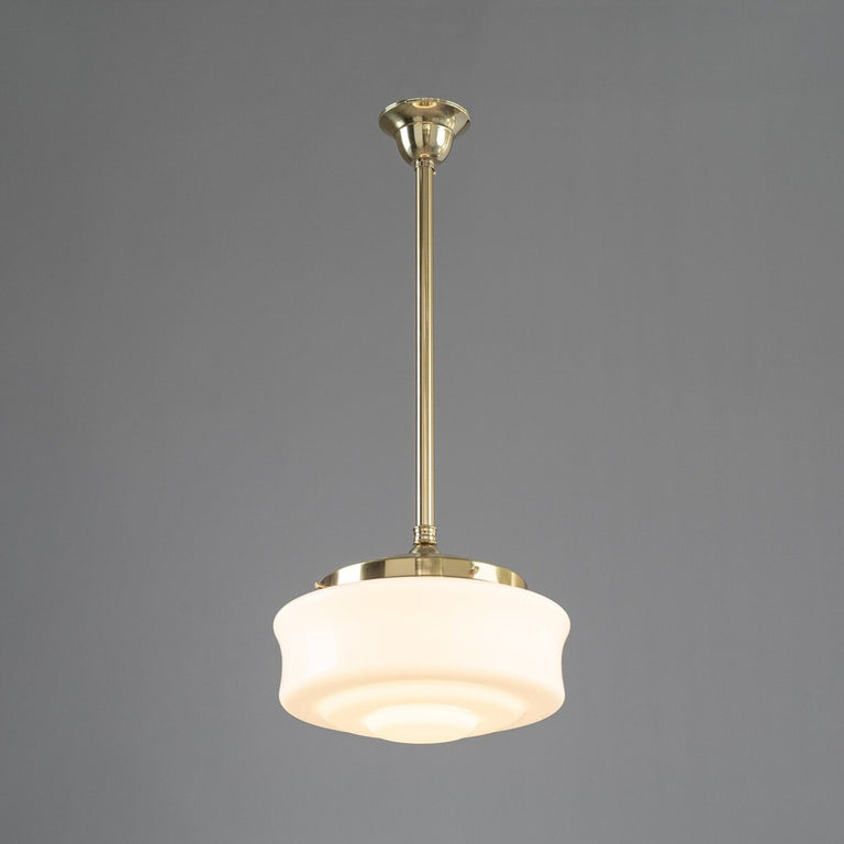 Elwood 12" Opal Gloss On 3/4" X 1/2M Rod Set Polished Brass - LOI3090476A