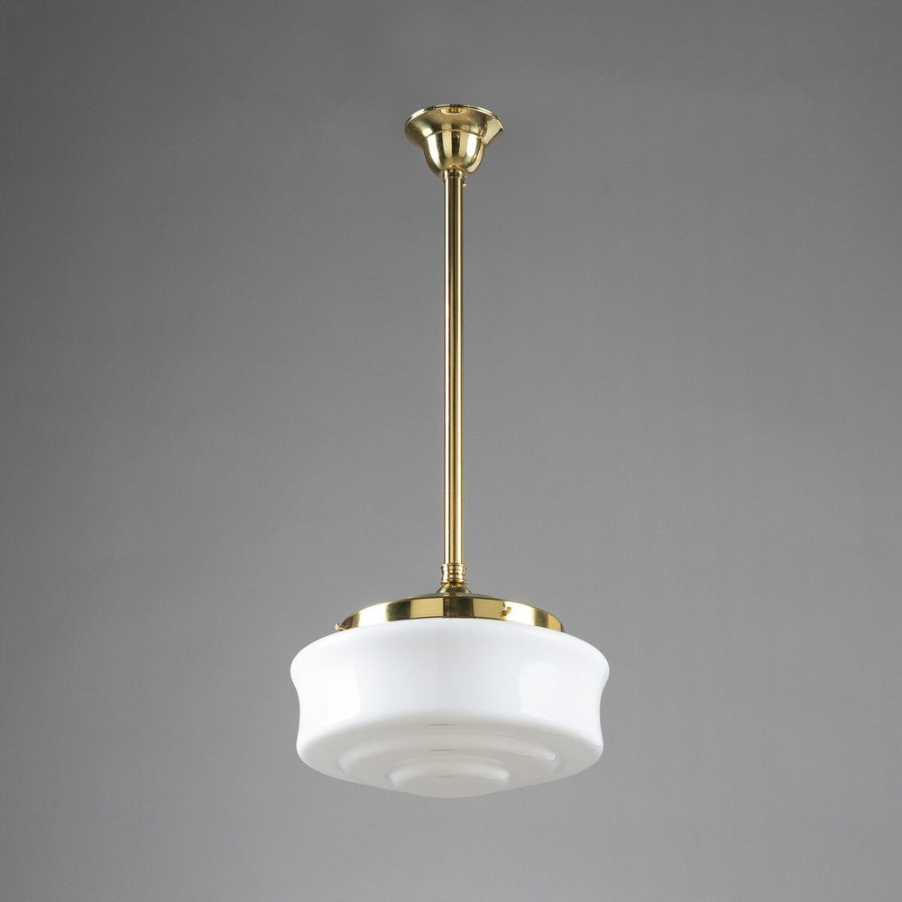 Elwood 12" Opal Gloss On 3/4" X 1/2M Rod Set Polished Brass - LOI3090476A