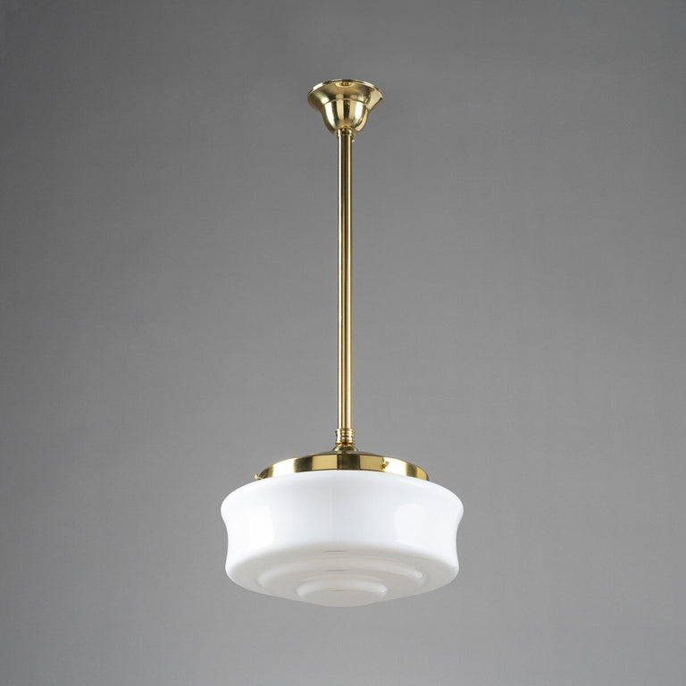 Elwood 12" Opal Gloss On 3/4" X 1/2M Rod Set Polished Brass - LOI3090476A