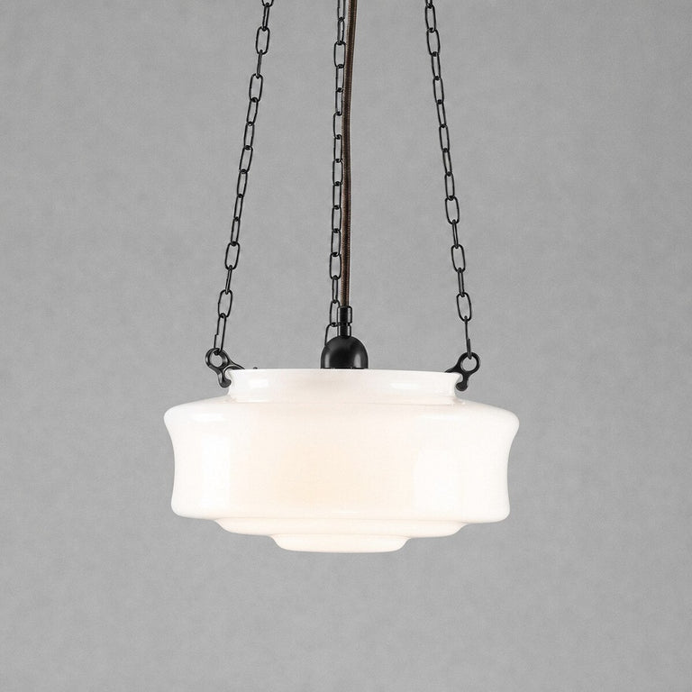 Elwood 12" Opal Gloss On 3 Chain Suspension Patina - LOI3090478A
