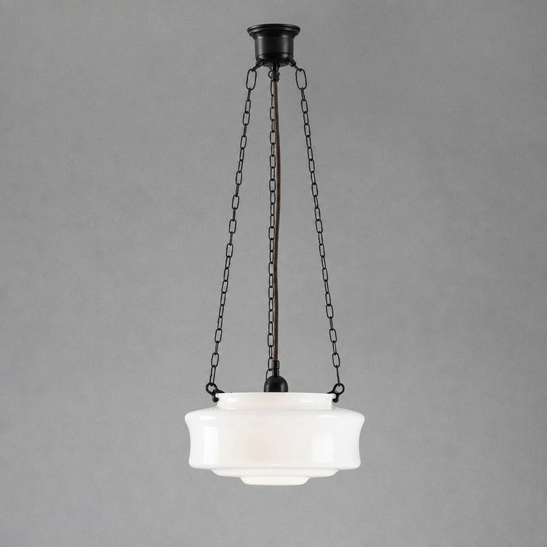 Elwood 12" Opal Gloss On 3 Chain Suspension Patina - LOI3090478A