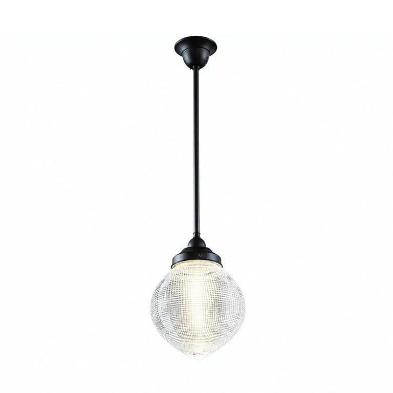 Teardrop Hallophane 8" With 1/2" x 1/2m Rod Set Patina - LOI3090580A