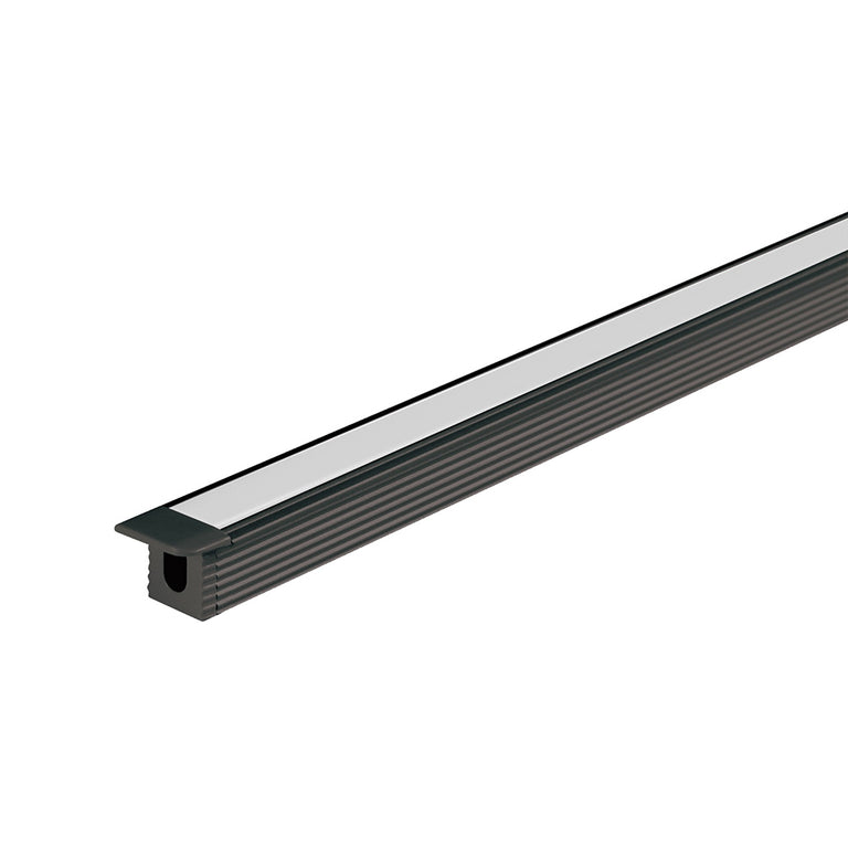 MICRO-REC - LP-0809-RC Recessed LED Mounting Profile 3M Length Black - 21961