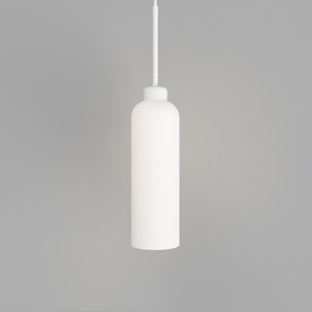 Parlour Lite Elong Pendant Light Textured White / White