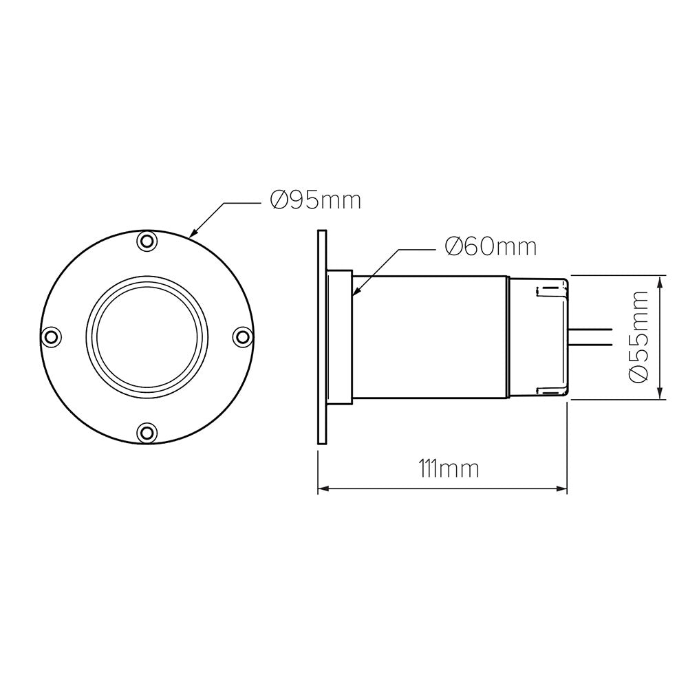 Melia 6W 24V DC Recessed Step Light Copper & Brass / Warm White - LS151LED-G431-LED-6H6MEDPB