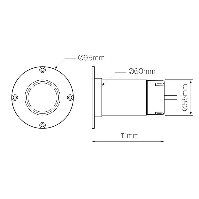 Melia 12V / 24V Recessed Step Light - LS151A