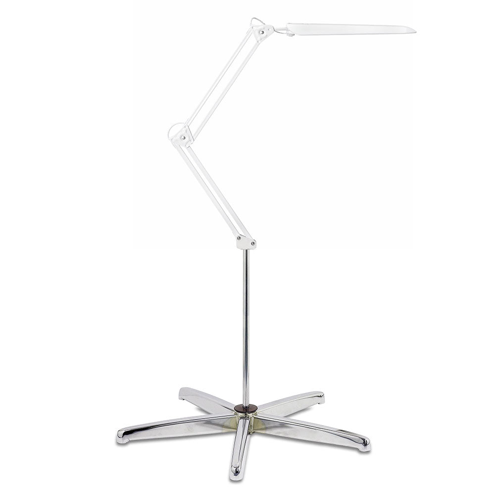 Equipoise™ 8W LED Touch Floor Lamp White / Cool White - LSG-WH + LSM-12-CH