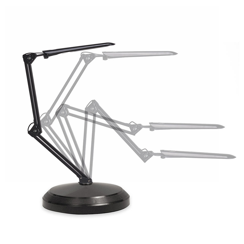 Equipoise™ 8W LED Touch Lamp Black / Cool White - LSG-BL + LSM-7-BL