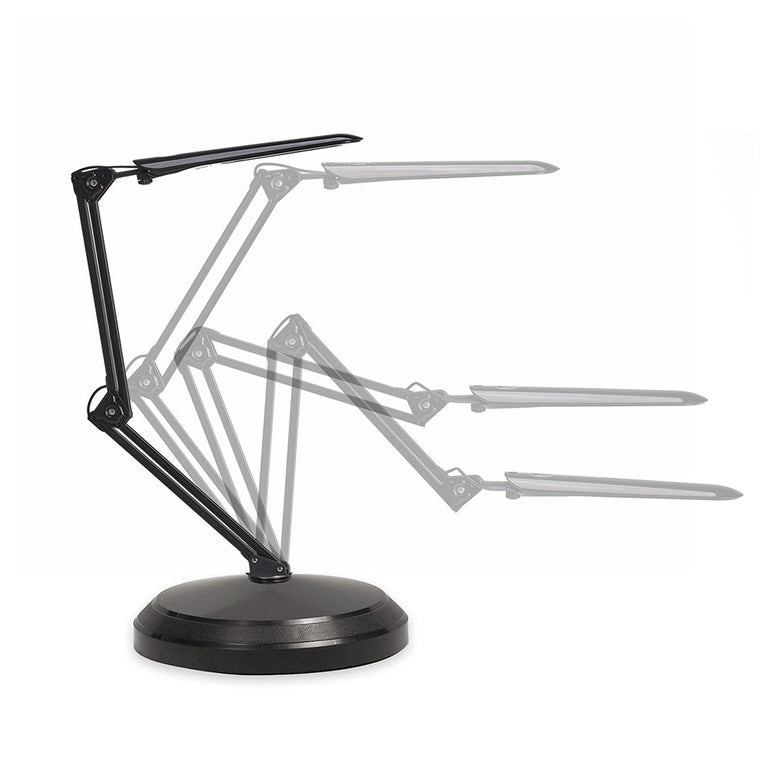 Equipoise™ 8W LED Touch Lamp Black / Cool White - LSG-BL + LSM-7-BL